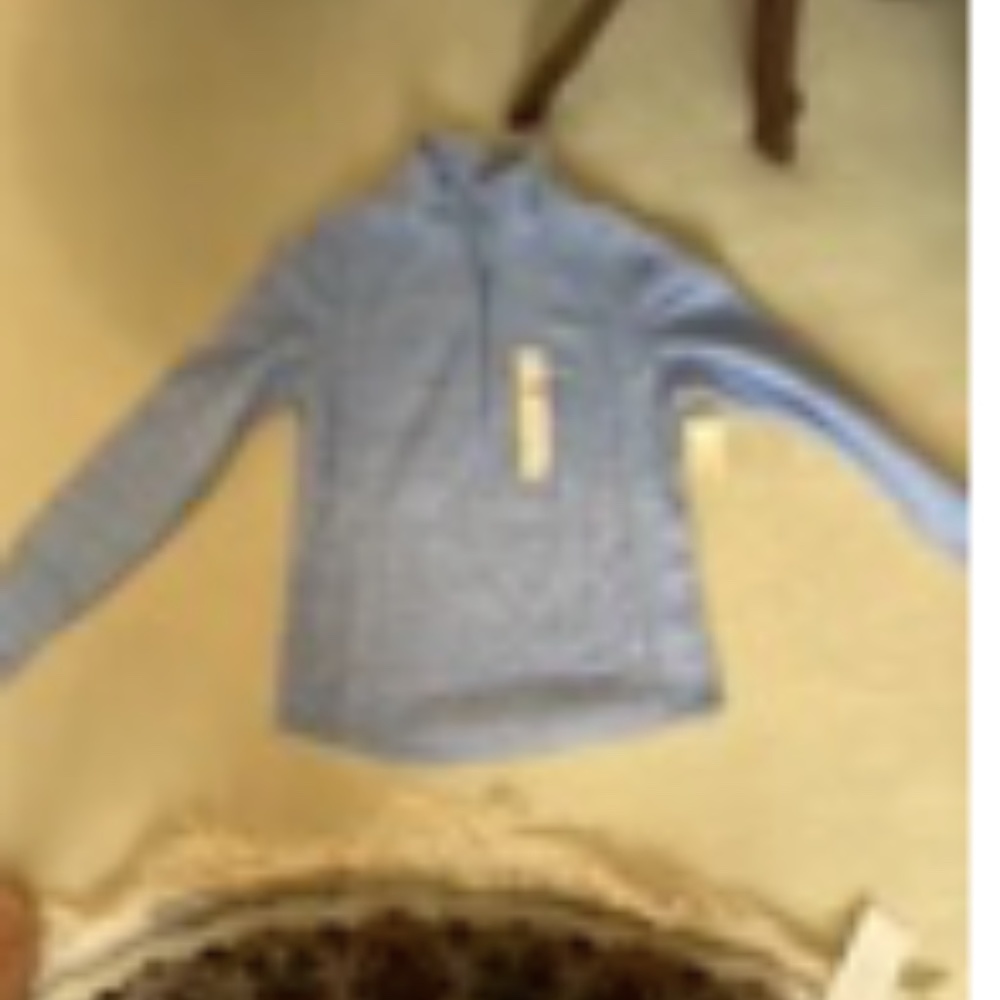 blue pull over
